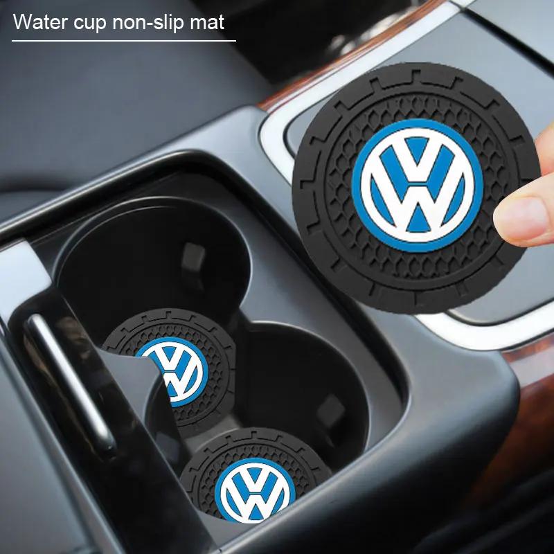 Car Non-Slip Water Cup Coaster Waterproof Bottle Holder Car interior Accessories For Volkswagen Golf GTI MK1 MK2 MK3 MK4 MK5 MK6 MK7 MK8