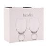 Hestia Diamond Ball Base Wine Glass (Pack of 2)