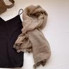 Cotton and Linen Scarf, Solid Color Beard Antique Shawl, Scarf, Desert Dubai Abu Dhabi Headscarf
