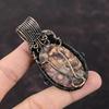 Birds Eye Jasper Pendant Copper Wire Wrapped Pendant Handmade Ethnic Style Jewelry Gemstone Pendant Copper Wire Wrap Jewelry Engagement Gift