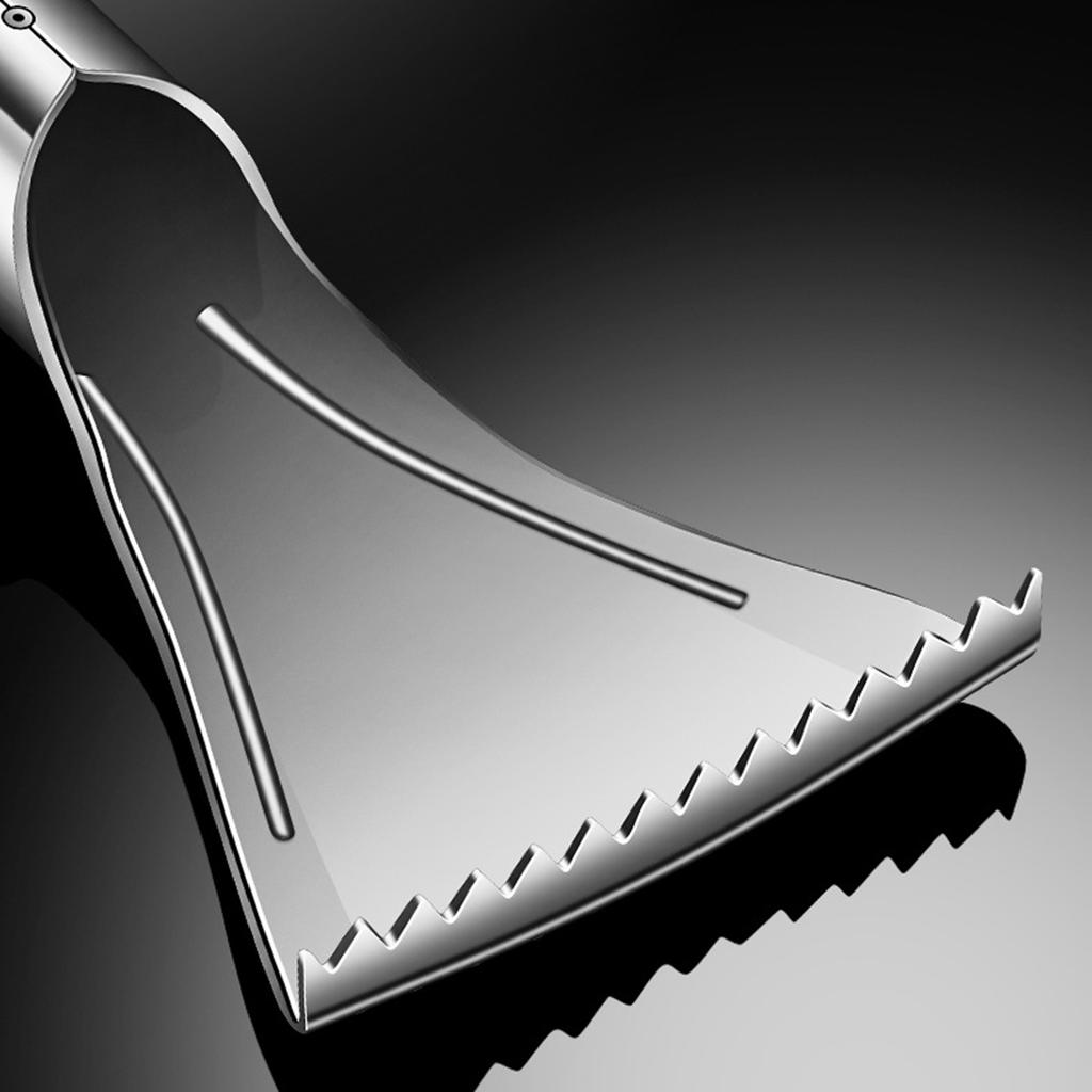 Sharp Stainless Steel Fish Scaler Descaler Knives Scales Cleaning Descaling Scraper for Bream Salmon Fishes Seafood Market