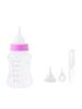 REYLNXR Kitten Milk Bottle Set, 150ml, with Silicone and PP Nipples, Shock-Resistant, Easy To Clean, and Airtight, for Small Animals (Pink)