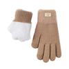 Thickened Winter Gloves  Anti-cold Mittens Plush Knitted Gloves  Gifts