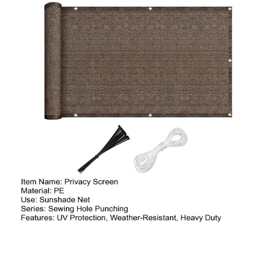 5x0,9 м балконный экран ограждение защита от ультрафиолета устойчивый к погодным условиям экран для перил апартаментов прочная ветрозащитная сетка солнцезащитный козырек