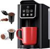 Single Serve Coffee Maker, Hot & Iced, K-Cup & Grounds, 6-14 Oz, 50 Oz Tank, Bold Brew, Reusable Filter, Black