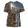New Fashion Men Hoodies 3D Print T Shirt New Fashion Animal Hunting Duck Art T Shirt Tees Shorts Sleeve Apparel Unisex