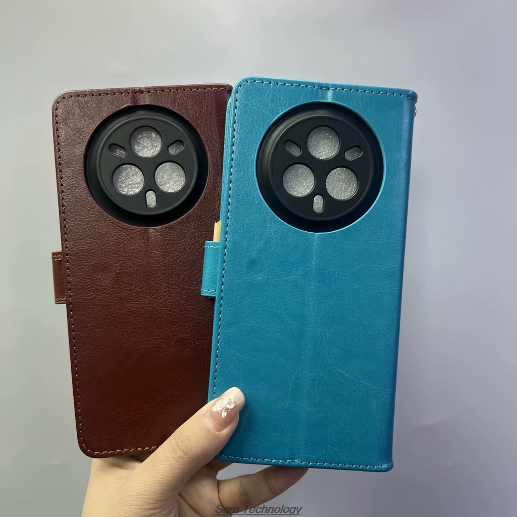 Чехол-держатель для карт для OPPO Realme 14 Pro / Realme14 Pro из искусственной кожи, откидной чехол-кошелек в стиле ретро, деловой чехол Fundas Coque