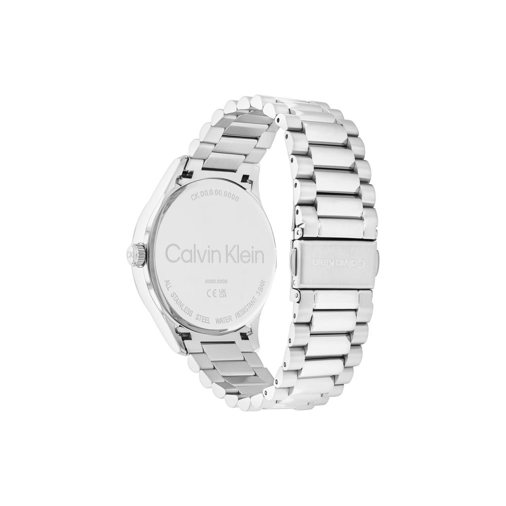 Calvin Klein Logo Series Quartz Watch Steel Bracelet Blue Dial Minimalist Fashion Three Hands Men watches 25200225