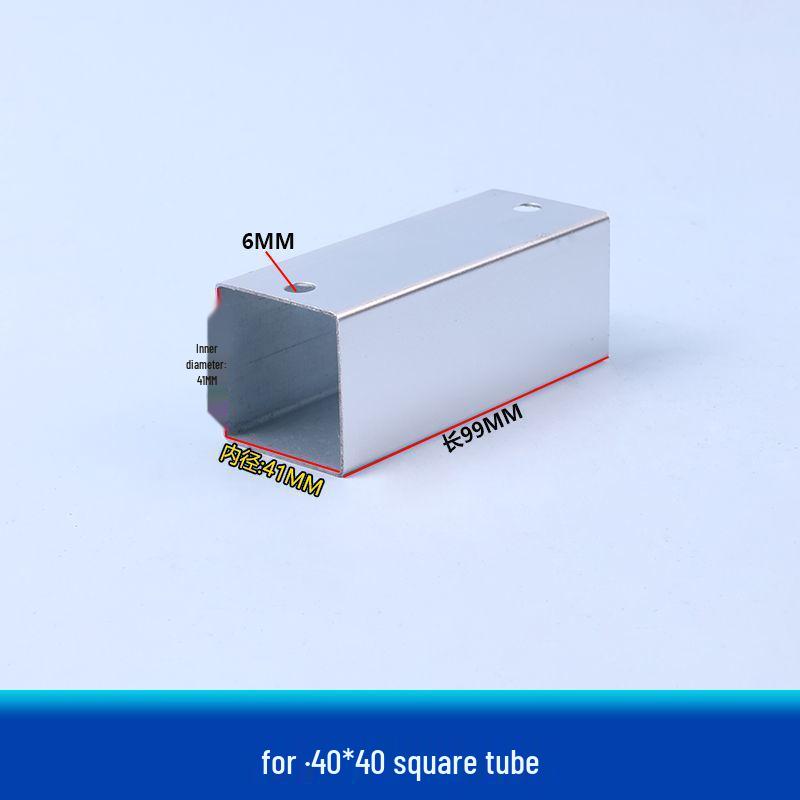 Соединитель из оцинкованной стали и кованого железа: Двух/Трехсторонний угольник с поворотом для квадратных труб.