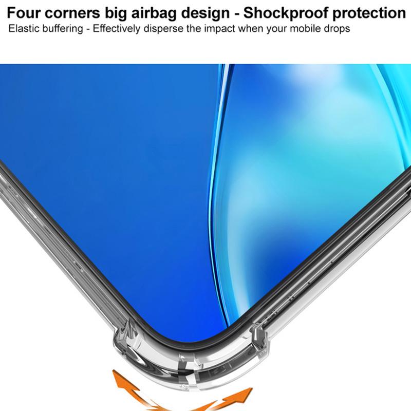 IMAK Чехол для iPhone 16 Pro Max Углы-подушки безопасности PC+TPU Прозрачная накладка для телефона