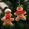 Christmas Gingerbread Man New Decorations Cute Mini Fabric Five-Star Doll New Year Pendant Creative Pendant Design Two Options