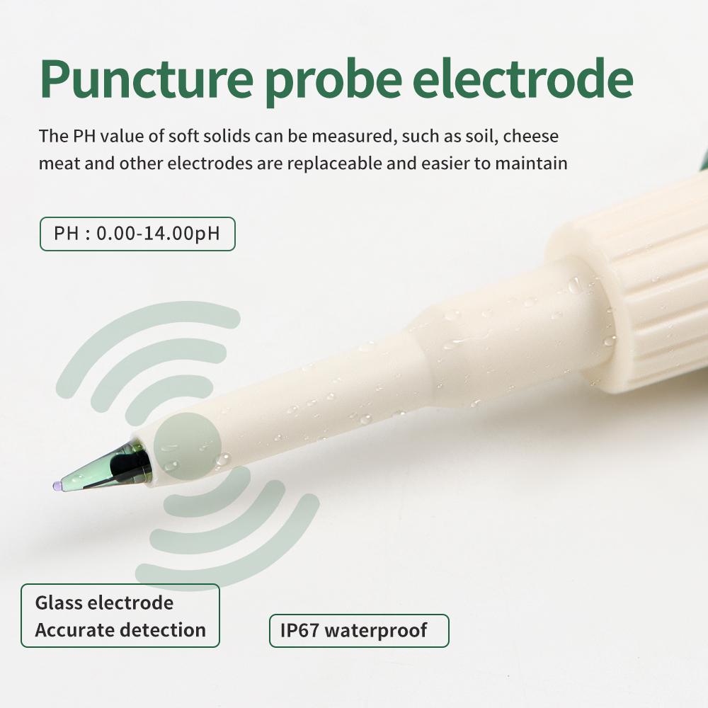 Цифровой ЖК-дисплей пищевой рН-метр портативный тестер рН теста тестер кислотности температуры с подсветкой для косметических продуктов питания сыра мяса фруктов