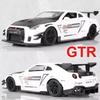 1:24 Scale Gtr R34 Model Toys Diecast Alloy Car Doors Opend With Sound Light Pull Back Miniature Models Vehices Boy Collect Gift