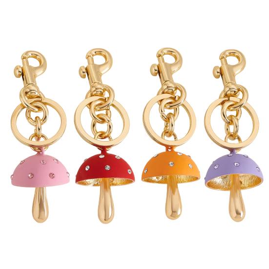 Брелок Гриб Форма Устойчивый к Выцветанию Сплав Брелок Рюкзак Держатель для Ключей Женские Сумки Ключи от Машины Украшение