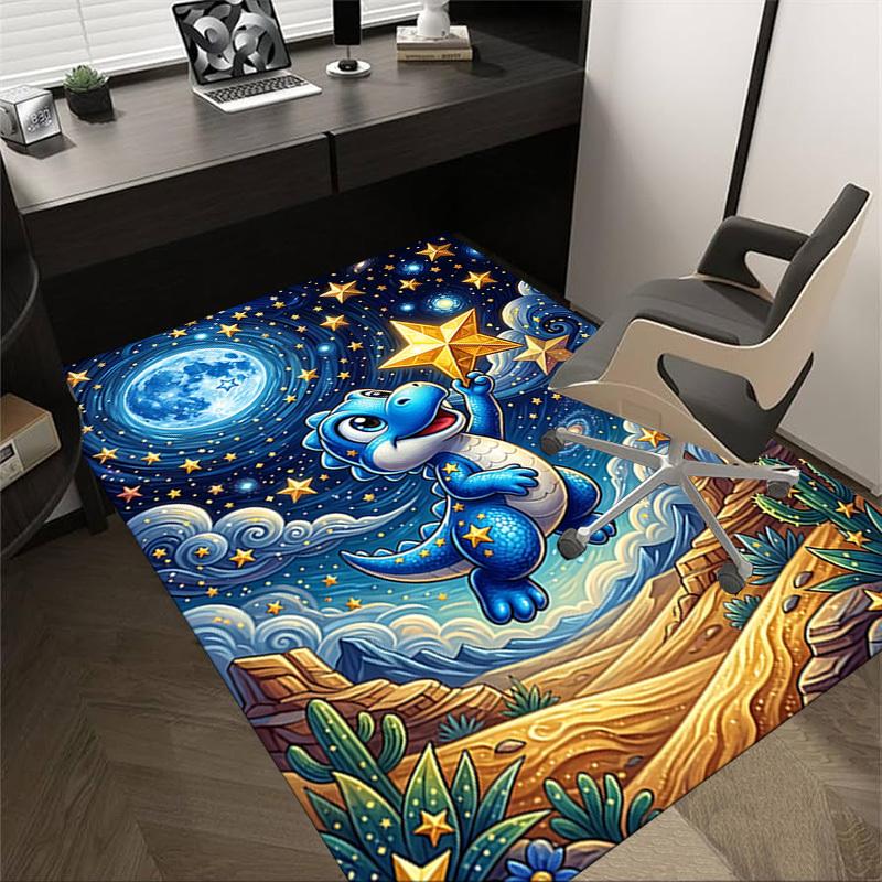 1PC Dinosaur Extra Large Non-Slip Floor carpet, Office, family, bedroom, Studio - Large Area Rug,Longlasting Material-K0385