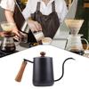 600ml Coffee Hand Brew Pot Heated long spout kettle stainless steel coffee drip coffee Kettle For Home Camping And Travel Use
