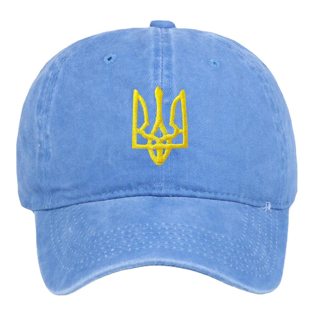 Ebay Украина Национальный герб Мужская бейсболка Козырек Защита от солнца Шляпа с национальным гербом Украины