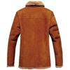 Autumn/winter Fur Integrated Padded Jacket Faux Leather Men's Coat Jacket
