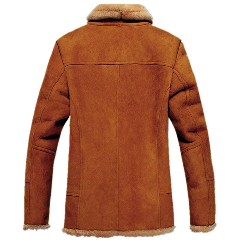 Autumn/winter Fur Integrated Padded Jacket Faux Leather Men's Coat Jacket