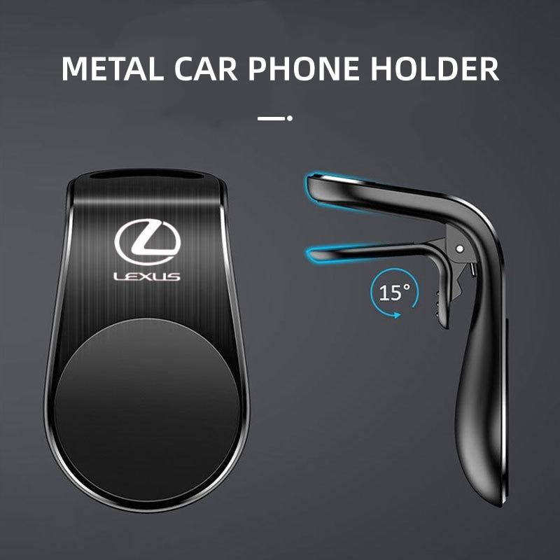 MVTT4 Magnetic Car Phone Holder Stand Air Vent Clip Car Mobile Mount For Lexus IS250 Ct200h LS430 LX570 NX300h IS300h RX330 ES300h UX2