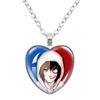 Jeff And Jane The Killer Necklace Anime Creepypasta Creepy Pasta Ticci Toby Creative Cartoon Glass Cabochon Heart  Pendant Gifts
