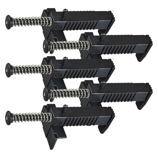 2/5Pcs Bricklaying Pullers Spring-loaded Time-saving Sturdy Anti-slip Leveling Engineering Plastic Spring-loaded Brick Line Runners for Architecture