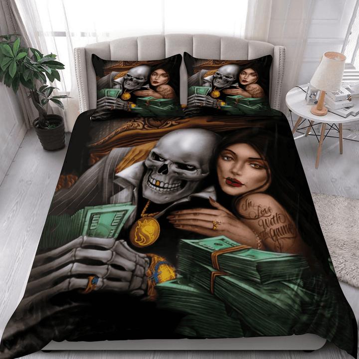 Пододеяльник Doona с 3D-принтом черепа, комплект постельного белья, одинарный, двойной, подарок