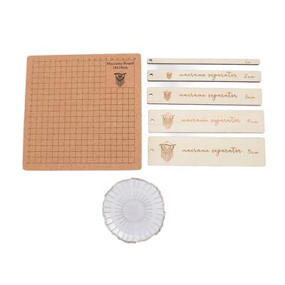 Доска для макраме и булавки Двусторонняя сетка Доска для проектов макраме с 5 линейками 30 T-образных булавок для