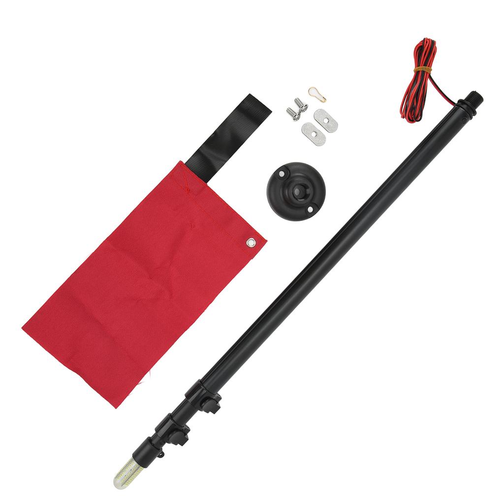 Safety Canoeing Flag Light Sets Waterproof Lamp for Marine Boat Canoe Accessories