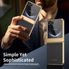Совместимый с международными стандартами Чехол для телефона Samsung Z Flip7 из гальванизированной бриллиантовой кожи с складным шарниром полного покрытия.