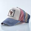 Кепка с вышивкой Животные нашивка Мужская Snapback Хип-хоп Папина кепка Женская Всесезонная Регулируемый козырек Кепка Винтаж Деним Бейсболка Минималистичная