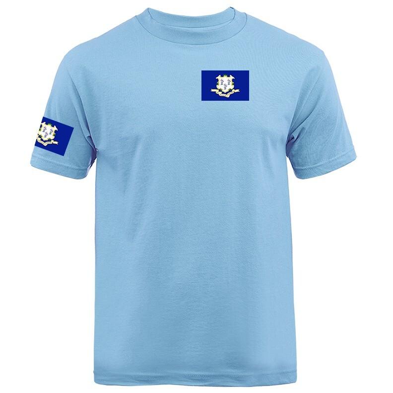 State of Connecticut Flag Crest IL Graphic T-shirt