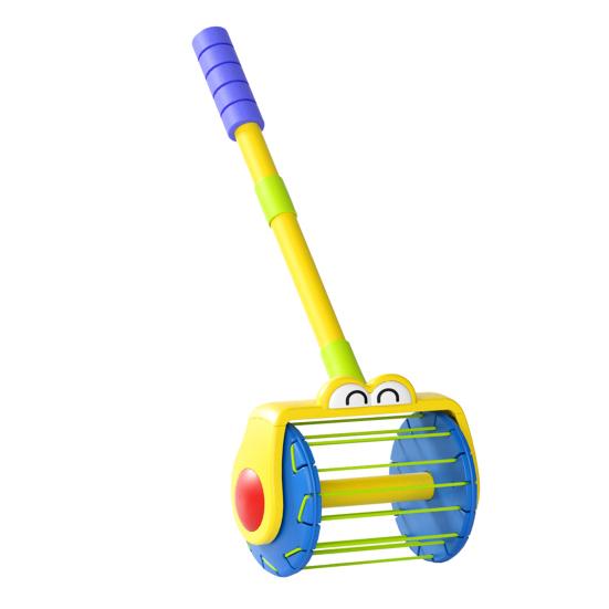 Kids Vacuum Cleaner Toy Set with Push Walker Bell Ball Spade 360 Degrees Rotating Tackle Throwing Game Skill Development