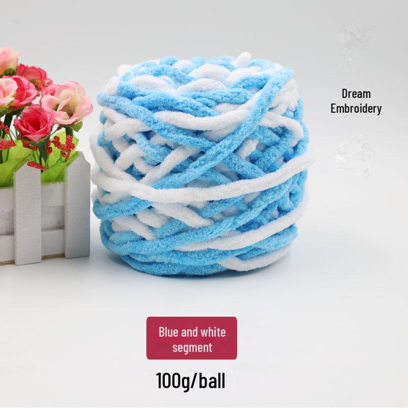 Толстая шерстяная пряжа для вязания шарфов, одеял, тапочек и многого другого