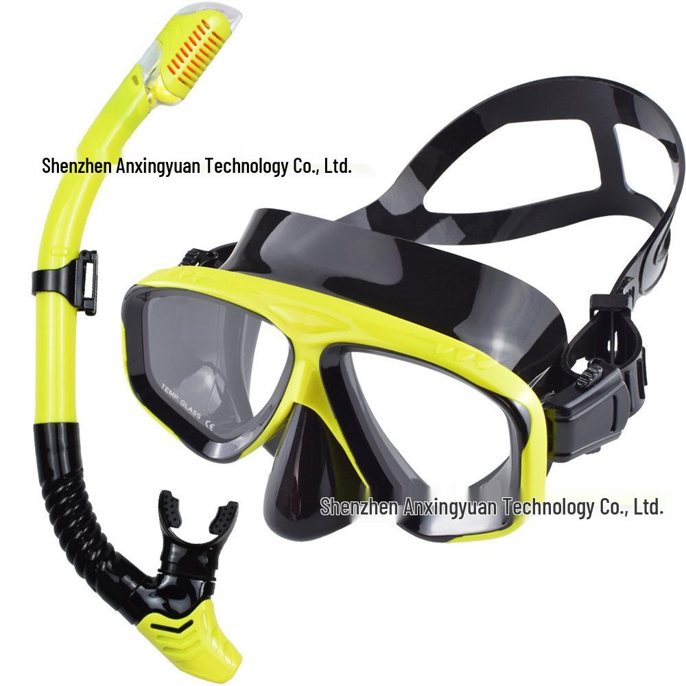 Маска для дайвинга с линзами из закаленного стекла для миопии, поддерживает различные диоптрии 100-900 для каждого глаза