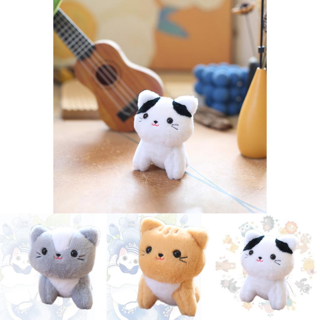 Cute Cat Plush Keychain Charming Kitten Doll For Bags And Purses
