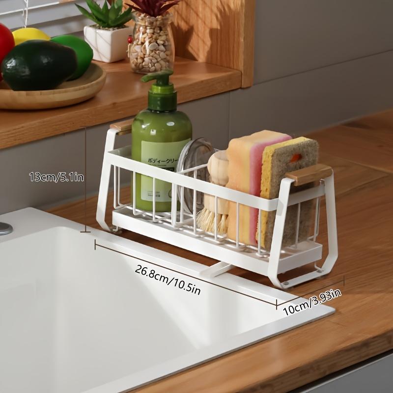 A High-Quality Multifunctional Draining Rack, Kitchen Storage Shelf, Hollow Storage Rack, Featuring a Separate Tray