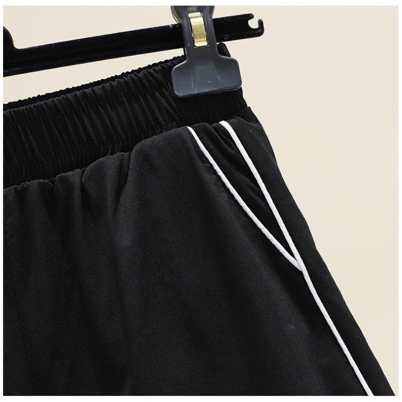 Белые спортивные шорты женские летние новые свободные тонкие брюки трапециевидной формы с высокой талией повседневные шорты тонкие