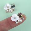 Flatback Hairpin Accessories Rhinestone Button Apparel Sewing Pearl Buttons Flower Buckle