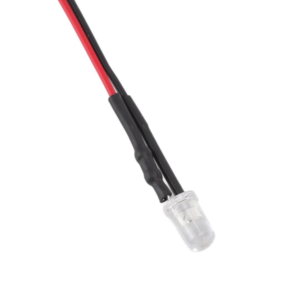 20PCS 5mm Prewired LED Diodes 5‑12V Single LED Bulbs LED Light Diodes Circuit Science Experiment