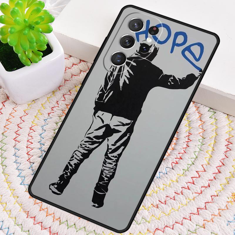 Чехол для телефона Banksy Graffiti Art для Samsung Galaxy note 10 pro S26 Ultra S23 S24 FE S25 S21 S22 PLUS ударопрочный