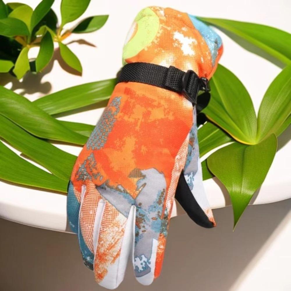 Зимние лыжные перчатки, мужские и женские термоперчатки, мотоциклетные перчатки, уличные перчатки для езды, сенсорные, водонепроницаемые