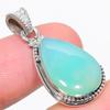 Natural Chrysoprase Gemstone 925 Solid Sterling Silver Gift Pendant 1.50" U1z27