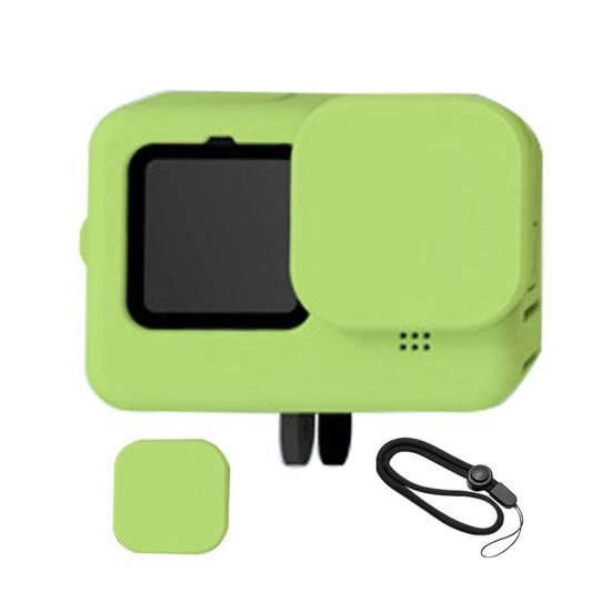 Чехол для камеры Точное позиционирование отверстий Плотная посадка Простая установка Износостойкий Грязеотталкивающий с ремешком Не теряемый чехол для камеры для GoPro9/Hero10/9