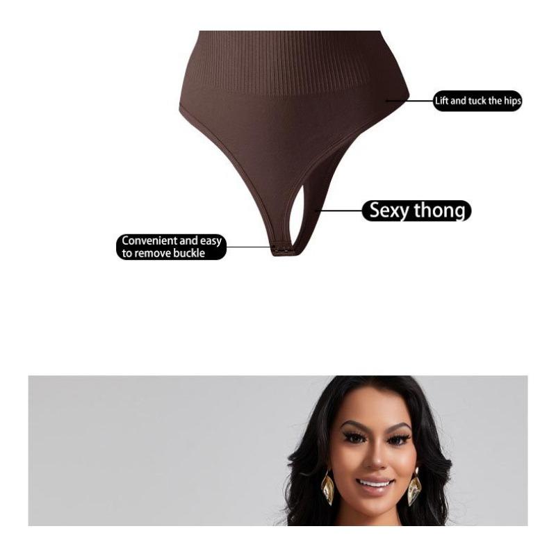 Body-shaping Vest with Back Support and Thong-style Fastening Postpartum Slimming Bodysuit