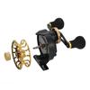 Black Porgy Reel for Raft Drop Gear Max Drag Force for Rock Fishing and Ice Fishing Left-Handled Fishing, Casting, Left/Right-Handed Reel, 3.61