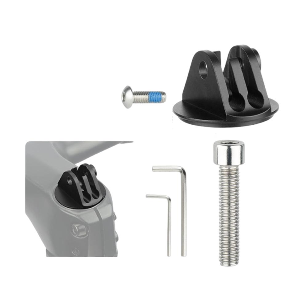 Bicycle Computer Stand with Wrench Bicycle Sports Camera Stand Bicycle Fork Stem Top Cap Extension Stand for Sports Camera