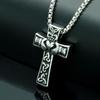 European and American Fashionable Alloy Jewelry Pendant Cross Necklace, Retro Personalized Mens Pendant