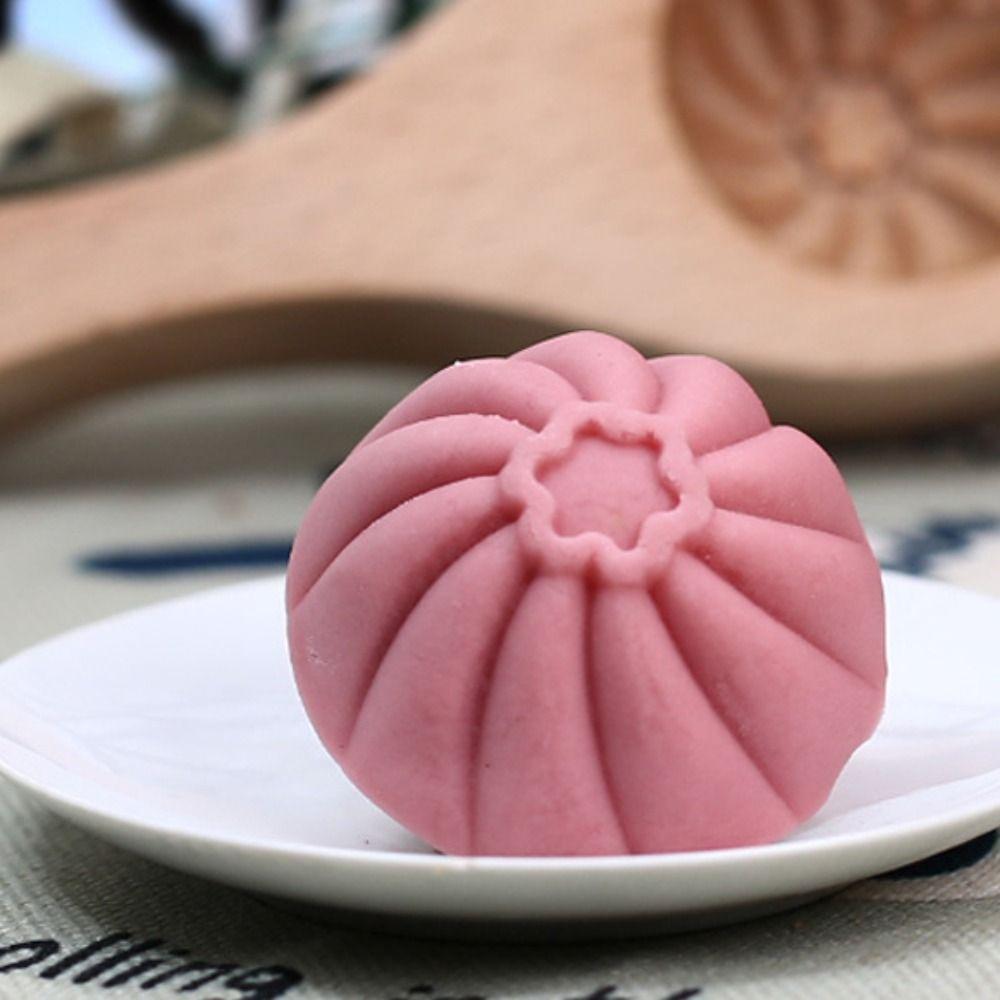 Star Pattern Wood Baozi Mold Deepened Steamed Bread Mold Creative Steamed Bun Mold Household
