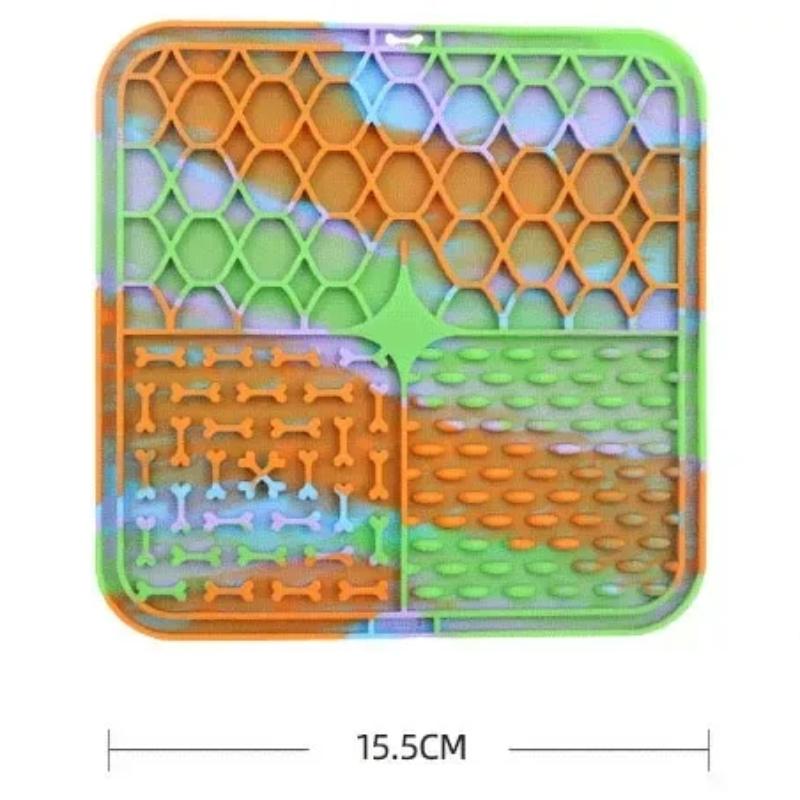 1 шт., подставка для лизания домашних животных, подставка для медленной еды, миска для собак, кошек, щенков, силиконовая подставка для медленной еды, принадлежности для кормления кошек и собак